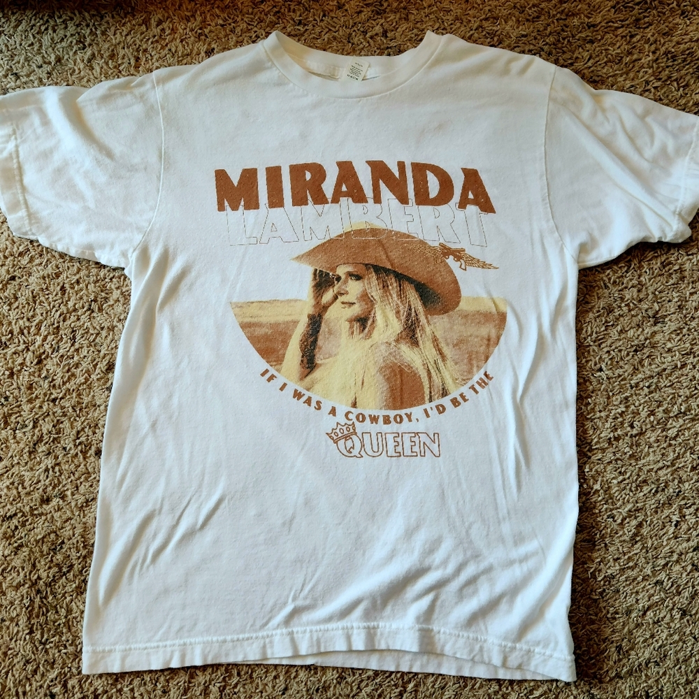 Miranda Lambert The Bandwagon Tour Concert T-Shirt White Size M